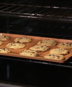 Copper Chef, 2-Piece Non-Stick Bakeware Set for Oven with Crisper Pan and Cookie Sheet, 13 x 9-Inch, N5O4RBL, Copper 27 617ZpdVVLHL