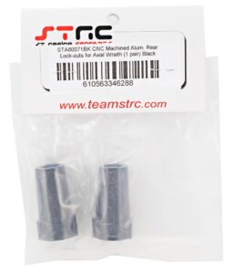 Alternative view of ST Racing Concepts STA80071BK Aluminum Rear Lock-Outs for The Axial Wraith, Black