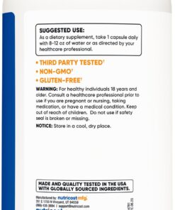 Nutricost L-Arginine 500mg, 300 Capsules - Gluten Free and Non-GMO 300 Count (Pack of 1) 10 617c3BPZGtL