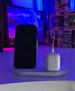 Belkin 3-In-1 Wireless Charging Station - Fast Wireless Charging For Apple Iphone 14, Iphone 13 & Iphone 12 Series & Apple Watch (All Series) - With Additional USB A Port For Multiple Devices (White) White Charging Dock 46 617cGFuWnL 1