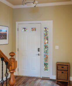 d-c-fix Window Privacy Film Tulia Stained Glass Self-Adhesive Two Way Day and Night Decorative Vinyl Covering for Home Door Bathroom Decal Sticker 17.7" x 78.7" 27 617cgaVP7HS