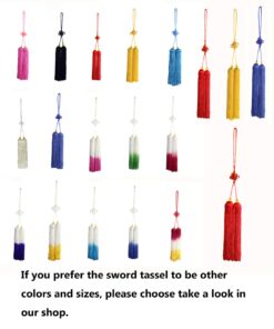 PHYSKOW Premium Extendable Chinese Taichi Sword with Free Luxury Red Sword Tassel and PU Leather Bag 38.00"/96cm 13 617dS6GEbbL