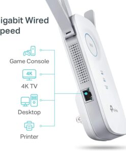 TP-Link AC1750 WiFi Extender (RE450), PCMag Editor's Choice, Up to 1750Mbps, Dual Band WiFi Repeater, Internet Booster, Extend WiFi Range further 34 617fmgmAuL