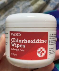 Pet MD Topical Wipes for Cleansing - with Aloe for Cats and Dogs - 50 Count 45 617ia1TnIeL