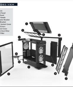 Phanteks (PH-ES518XTG_DBK01) Enthoo Evolv X ATX Case Tempered Glass Windows Digital RGB Black 113 617inZ7UGkL