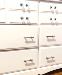 Probrico 10 Pack|Euro Style T Bar Cabinet Pulls Stainless Steel Kitchen Handles Bathroom Cupboard Knobs 2.5 Inch Hole Centers,4 Inch Overall Length hole center 2-1/2" Brushed Nickel 28 617jTLMX14L