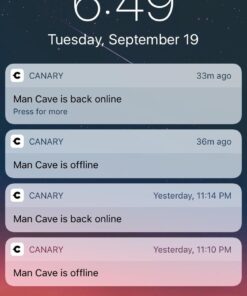 Canary Pro Indoor Home Security Camera 1080p HD WiFi IP | 24/7 Watch Live Video, Siren, Climate Monitor, Motion Alerts, Two-Way Talk, Night Vision, 10x Zoom, Private Mode, Works with Alexa and More 45 617m4WUlXVL