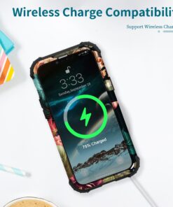 PIXIU Compatible with iPhone 14 case/iPhone 13 Cases, Heavy Duty Full-Body Shockproof Protective Hybrid Hard Plastic+Soft Silicone Case for iPhone 13/14 6.1 inch T77 15 617mdmfLUL