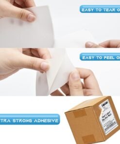 MFLABEL 10 Rolls 4x6 Direct Thermal Blank Shipping Labels for Thermal Printer Shipping Labels with Perforated 250 Labels/ Rolls 11 617mwYxrcuL