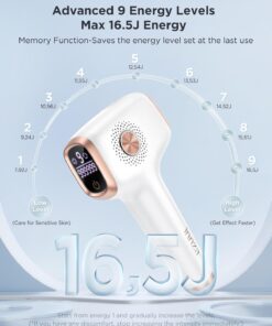 INNZA Laser Hair Removal with Ice Cooling Care Function for Women Permanent,999,999 Flashes Painless IPL Hair Remover, Hair Removal Device for Armpits Legs Arms Bikini Line (1-White) 1-white 22 617p5EPkM2L