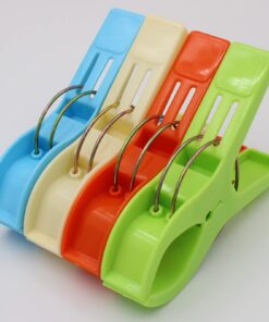 Alternative view of WARMBUY Set of 8 Beach Bath Towel Clips in Bright Colors for Beach Chair or Pool Loungers on Cruise - Keep Towels from Blowing Away