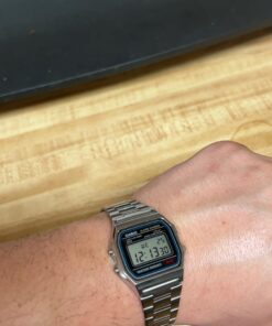 Casio Men's A158WA-1DF Stainless Steel Digital Watch 37 617r1B8gj1L