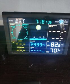 Sainlogic Professional WiFi Weather Station with Outdoor Sensor, Internet Wireless Weather Station with Rain Gauge, Weather Forecast, Wind Gauge, Wunderground, Black 49 617r5HXTl8L