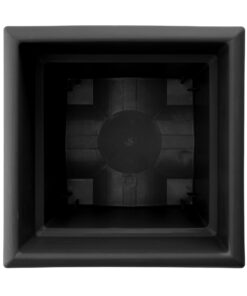 Bloem Veranda Deck Box Planter Square: 18" - Black 18" 24 617rFCV AL