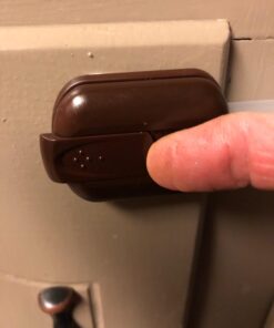 Baby Safety Locks | Child Proof Cabinets, Drawers, Appliances, Toilet Seat, Fridge and Oven | Tools Not Required | Uses 3M Adhesive with Adjustable Strap and Latch System (6-Pack, Brown) 35 617sb7WPYuL