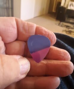 Pick-a-Palooza DIY Guitar Pick Punch Gift Pack - the Premium Guitar Pick Maker - Includes Leather Key Chain Pick Holder, 4 Pick Strips and a Pick File - Red Red/Silver 23 617shhMK1L