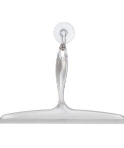 iDesign Plastic Bath Squeegee for Glass with Suction Hook Holder – 12", Clear 15 617snVuQhBL