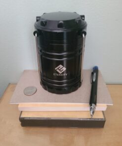 Etekcity Camping Lantern for Emergency Light Hurricane Supplies, Accessories Gear Tent Lights, Lanterns Battery Powered LED for Power Outages, Survival Kits, Operated Lamp, 4 Pack,Black 39 617trPlgj2L