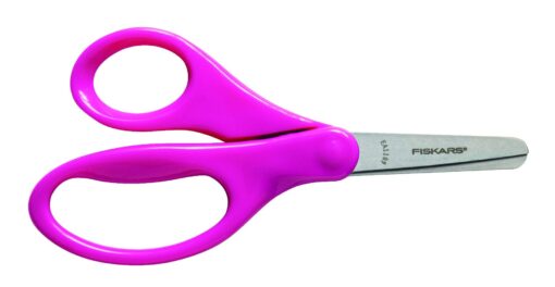 Fiskars 5" Blunt-Tip Scissors for Kids 4+ - Scissors for School or Crafting - Back to School Supplies - Color May Vary Standard-Assorted Colors