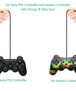 DTOL PS3 Controller Charger Cable Ring Mini USB Data Charging Cord for PS Move Playstation 3 Wireless Controller, TI84 Plus CE, Digital Camera 10ft 2 Pack 12 617uQXGhUuL