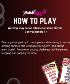 Watch Ya' Mouth - NSFW Adult Expansion Pack #1 | 143 Explicit Phrases for Outrageous Mouth Guard Games Perfect for Dorms and Gatherings (Mouthpieces Not Included) NSFW #1 Expansion Packs 11 617uf63z2fL