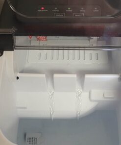 ecozy Portable Countertop Ice Maker - 9 Ice Cubes in 6 Minutes, 26 lbs Daily Output, Self-Cleaning with Ice Bags, Scoop, and Basket for Kitchen, Office, Bar, Party - Black Bullet Ice 1 35 617urcwxHDL