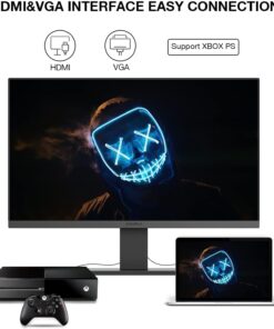 KOORUI 22 Inch Computer Monitor, FHD 1080P Desktop Display, 75HZ Ultra Thin Bezel/Eye Care/Ergonomic Tilt, HDMI VGA Ports LED Monitor for PC, VESA Mounting 22 INCH VA 1080p/75hz 32 617vI713L