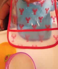 Luvable Friends Unisex Baby Waterproof PEVA Bibs, Nautical, One Size 8 617vSRYx9L