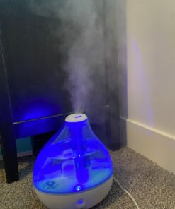 Pure Enrichment® MistAire™ Ultrasonic Cool Mist Humidifier - Quiet Air Humidifier for Bedroom, Nursery, Office, & Indoor Plants - Lasts Up To 25 Hours MistAire (Large) 34 617vqrt4DL