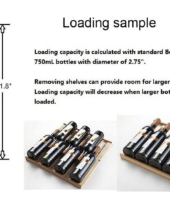 Kalamera 80 Bottle Freestanding Compressor Wine Cooler-Stainless Steel & Black/Single Zone Thermostat with Touch Control/Blue LED Lighting 15 617wRHOd2PL 2