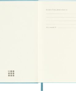 Moleskine Classic Notebook, Hard Cover, Pocket (3.5" x 5.5") Ruled/Lined, Reef Blue, 192 Pages 1 Pack 10 617z65mPH1L