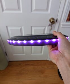 TOSY Flying Disc - 16 Million Color RGB or 36 or 360 LEDs, Extremely Bright, Smart Modes, Auto Light Up, Rechargeable, Cool Fun Christmas, Birthday & Camping Gift for Men/Boys/Teens/Kids, 175g frisbee Blue 36 Leds (Black Disc) 21 618 FqOZ5vL