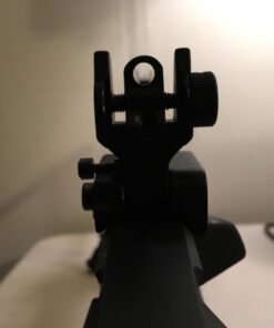 Feyachi Flip Up Rear Front and Iron Sights Best Backup fits Picatinny & Weaver Rails Black 53 618023YoRXL
