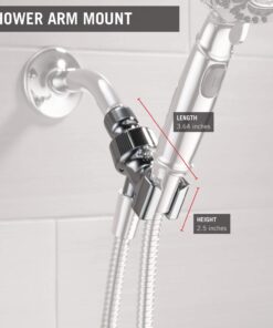 Delta Faucet U3401-PK Adjustable Shower Arm Mount, Chrome, 0.5 17 6180nRcGTBL