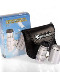 KINGMAS Mini 60x Microscope Magnifying with LED Light Pocket Jewelry Magnifier Jeweler Loupe with 10X Folding Pocket Magnifier 34 6180wW7Y30L