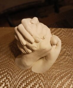 Luna Bean Huge Oversize XL Family Hand Casting Kit – Family Size Hand Molding Kit – Casts 6 Hands Comfortably Adults & Kids, Gifts for Family with Kids - Thanksgiving Gifts Family XL 66 6181cZFgjvL