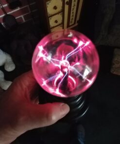 Theefun Plasma Ball, 3 Inch Plasma Lamp, Touch Sensitive Plasma Globe USB or Battery Powered Nebula Thunder Lightning, Novelty Toy for Kids, Parties, Prop, Bedroom, Home, Decoration, Christmas Gifts 33 6181hOY4ZZL
