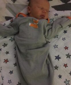 Luvable Friends Unisex Baby Cotton Gowns, Fox, 0-6 Months US 7 6182oV3JzFL