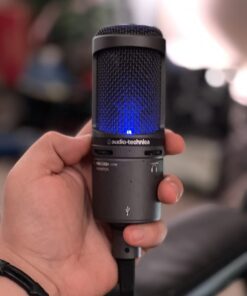 Audio-Technica AT2020USB+ Cardioid Condenser USB Microphone, With Built-In Headphone Jack & Volume Control, Perfect for Content Creators (Black) AT2020USB+ Black 48 6184gCndz9L