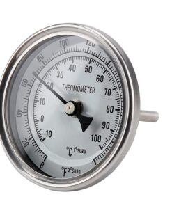 3" Dial 2" Probe FERRODAY 1/2 NPT Stainless Steel Thermometer Dial Thermometer 1/2 NPT Homebrew Kettle Thermometer Weldless with O-Rings 0-220ºF Kettle Thermometer Stainless Steel Brew Pot Thermometer 19 6186e0mfNaS