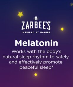 Zarbee's Kids 1mg Melatonin Chewable Tablet, Drug-Free & Effective Sleep Supplement, Easy to Take Natural Grape Flavor Tablets for Children Ages 3 and Up, 30 Count Grape Tablets, 30ct 28 6186uHXZ6cL