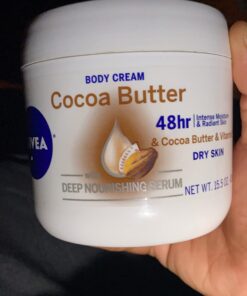 NIVEA Cocoa Butter Body Cream with Deep Nourishing Serum, Cocoa Butter Cream for Dry Skin, 16 Ounce Jar 53 61895685IL