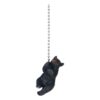 Rivers Edge Products 12" Ceiling Fan Pull Chain Extender, Pull String Extension for Light Fixture, Decorative Wildlife Ornament, Room, House, or Cabin Decor, Black Bear 48 6189Jf9comL