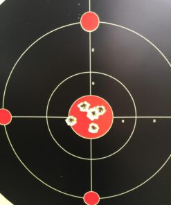 Splatterburst Targets - 12 inch Multi-Bullseye Splatter Target - Easily See Your Shots Burst Bright Fluorescent Yellow Upon Impact - Made in USA 50 Pack 16 6189g2ekbjL