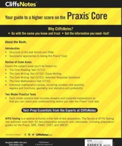 Alternative view of CliffsNotes Praxis Core (CliffsTestPrep) Paperback