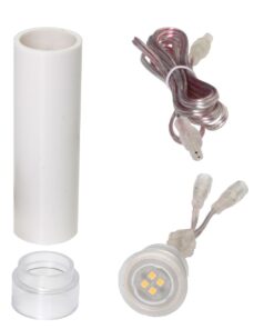 DEKOR Paver Dot LED Lights for Driveways, Paths, Walkways, Stone, Concrete - Low Voltage Lighting (10ft. Cables, Light Kit) 10.0 Feet 8 618BgZrSywL