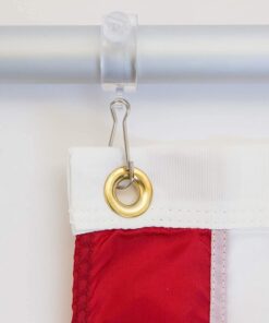 Grace Alley Flag Pole: 6 Foot Tangle Free Spinning Flag Pole. Residential or Commercial Flag Pole. Wind Resistant/Rust Free. (Silver) Silver 20 618BkS5D3L