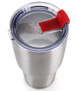 30 oz Tumbler Lids, Fits for YETI Rambler, Ozark Trail, Old Style Rtic and More, SENHAI 3 Pack Spill-proof Splash Resistant Lids Covers for Tumblers Cups 46 618C494TiTL