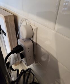 Multi Plug Outlet Extender with USB, TESSAN Electrical 7 Outlet Splitter with 3 USB Wall Charger, Multiple Power Expander for Cruise, Office, Home, Dorm Essentials Gray 3 USB A 30 618CDkGJOL