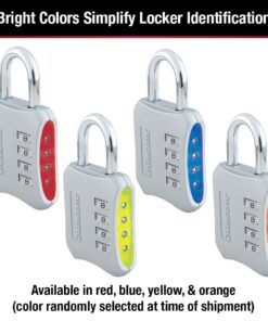 Master Lock Resettable Combination Locker Lock, Lock for Gym and School Lockers, Colors May Vary 1 Pack 33 618CNhjwLmL
